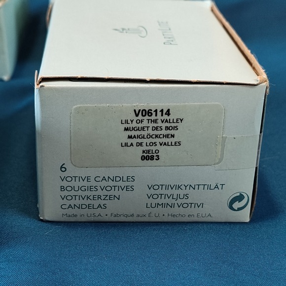 Lily of the valley Party Lite Votive and Tealight candles - Picture 5 of 12